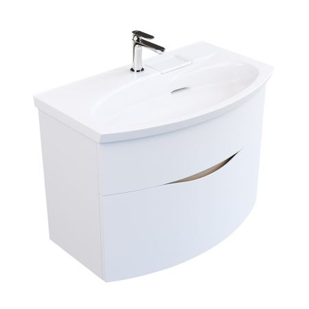 Тумба RIVA 80 см, белая матовая, артикул RV.80\WHT.M