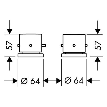 AX Starck Термостат на край ванны , цвет сталь, артикул 10480800
