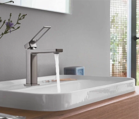 Смеситель для раковины Shevanik S6901T, оружейная сталь, артикул S6901T