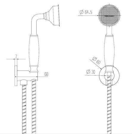 Система Marbella Top Nero душевая встраиваемая BOCH MANN BM8731, артикул BM8731