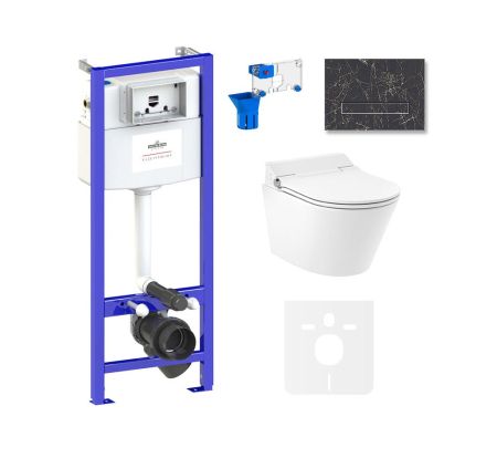 Комплект для подвесного унитаза 7 в 1 Lavinia Boho Relfix Smart V-Clean 87561200, артикул 87561200