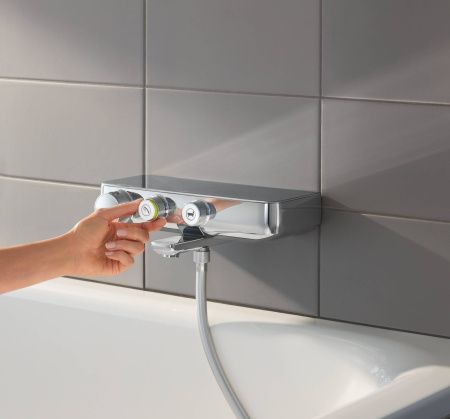 Термостат для ванны с душем GROHE GROHTHERM SMART CONTROL 34718000 (хром, L-11,6), шт Термостат для ванны с душем GROHE GROHTHERM SMART CONTROL 34718000 (хром, L-11,6), шт