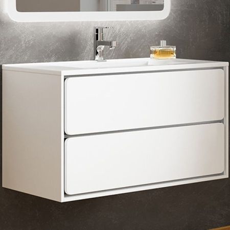 Тумба с раковиной SanVit Бруно-2 90 kbruno290 в цвете Ral подвесная Белый глянец, артикул kbruno290