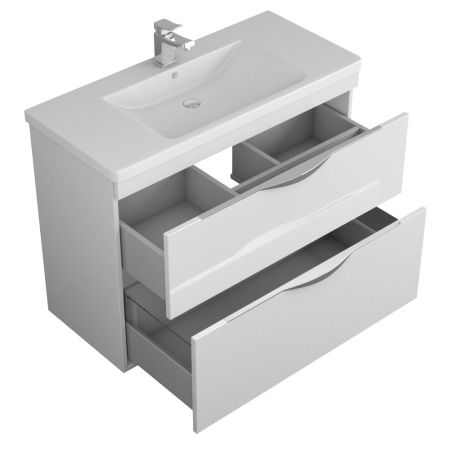 Тумба Sjel stor 100, белый лак, артикул OW25.13.00