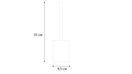 Ершик для унитаза Fixsen Teddy FX-600-5 Белый Черный, артикул FX-600-5