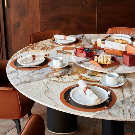 ADJ Кольцо для салфеток Bottega, D5 см., цвет: коньяк/бордо, артикул 010.B.09/30