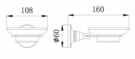 Мыльница Rush Corsica CO42411 Хром, артикул CO42411