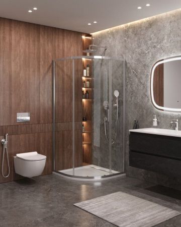 MOLVENO-R-1-90-C-GM-IV Душевой уголок, артикул MOLVENO-R-1-90-C-GM-IV