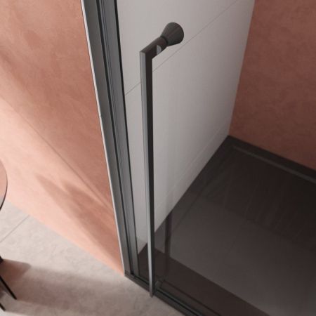 LINER-B-12-90-C-NERO-L Душевая дверь, артикул LINER-B-12-90-C-NERO-L