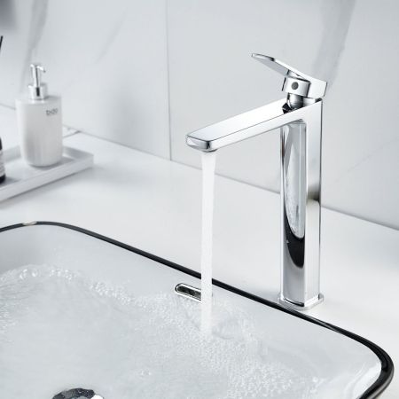 Смеситель для раковины высокий  Raffine F1199, хром, артикул F1199