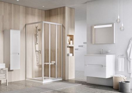 Душевой уголок Ravak Supernova ASDP3-130 S 00VJ0U0211 профиль Сатин стекло Pearl