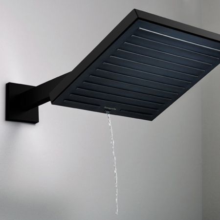 HG Pulsify E Держатель верхнего душа 39 см, матовый черный, артикул 24337670