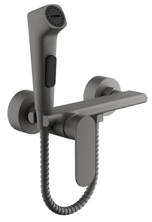 Гигиенический душ со смесителем BELZ B55645-3, оружейная сталь, артикул B55645-3