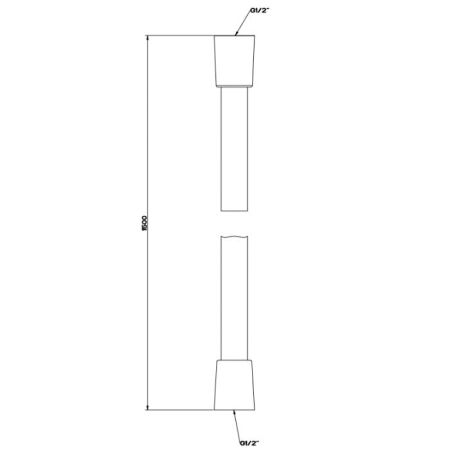 Gessi Ingranaggio Шланг Darkflex, длина 1,50 м, цвет: Black XL, артикул 54137#299