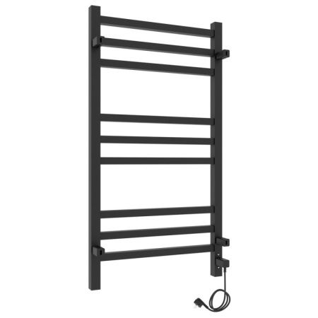 Полотенцесушитель электро "Астор ЧКЧ9 350х700", черный муар, левый
