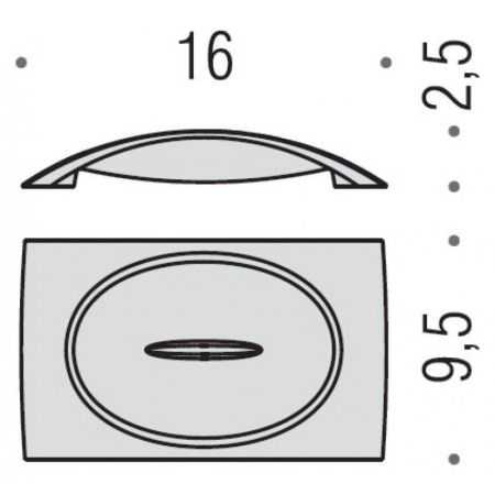 Colombo Link Мыльница настольная, цвет: хром, артикул B2440.CR