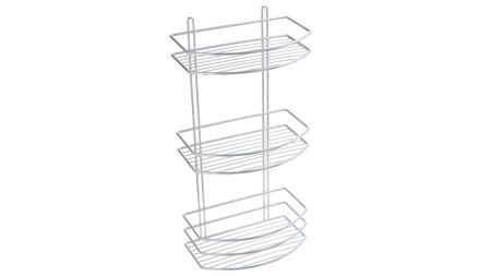 Полка Fixsen овальная трехэтажная цвет серый (FX-720-3), артикул FX-720-3