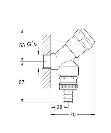 Комбинированный вентиль GROHE Eggeman, хром (41190000), артикул 41190000