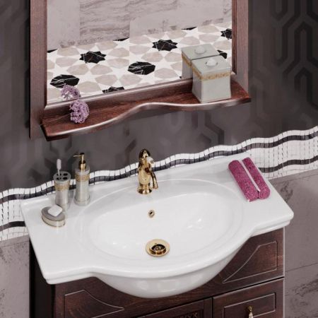 Тумба с раковиной Тибет 75 Opadiris Орех антикварный