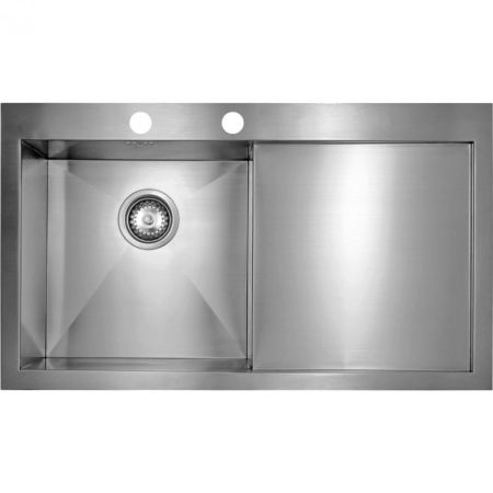 Мойка Seaman Eco Marino SMV-Z-860R, два отверстия (Ø35мм), комплектация с вентиль-автоматом