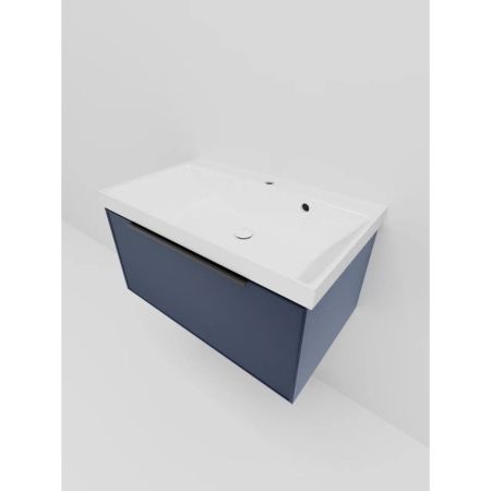 Тумба под раковину подвесная La Fenice SIMPLA FNC-01-SIM-BG-80, синяя, артикул FNC-01-SIM-BG-80