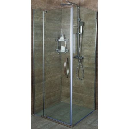 Душевой уголок Alex Baitler AB 214-100 100x100 профиль Хром стекло прозрачное, артикул AB214-100