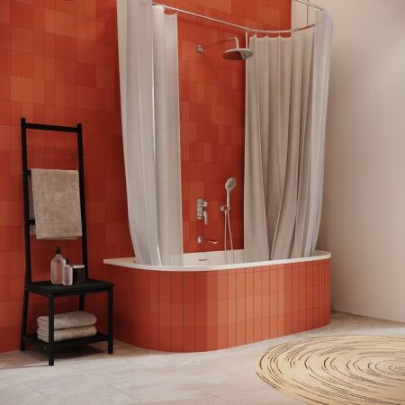 Душевая система скрытого монтажа с тропическим душем, ручным душем и изливом, Ray, IDDIS, (RAYSB03i68), артикул RAYSB03i68