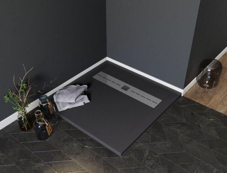 Душевой поддон Aquanet Delight 90х90 черный, артикул 00258896