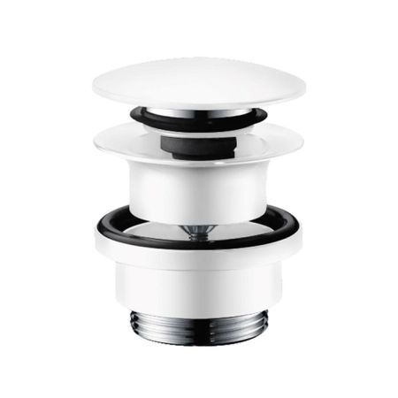 HANSGROHE Донный клапан push-open для раковины и биде, цвет белый матовый