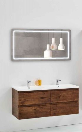 Тумба под раковину Vincea Alba VMC-1A120RW подвесная R.Wood, артикул VMC-1A120RW