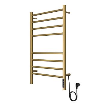 Полотенцесушитель электрический с диммером Terminus Аврора П8 50х80, золото арт