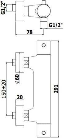 Смеситель для душа Paffoni Light LIQ168ENO, артикул LIQ168ENO