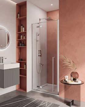 LINER-B-12-90-C-NERO-R Душевая дверь