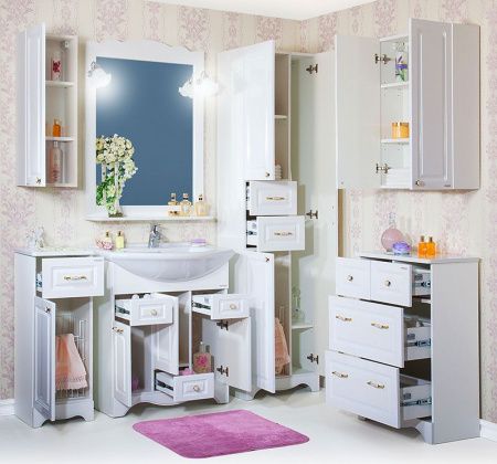 Тумба под раковину Бриклаер Анна 75 Белая