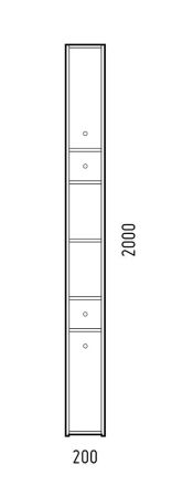 Шкаф-пенал "Энри 20 Z2" универсальный, артикул SD-00000582