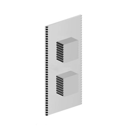 Stella Casanova Внешняя часть встраиваемого термостатического смесителя для душа IS3296 P.V. с переключателем на 2 выхода, цвет: хром, артикул CS 06013 CR00