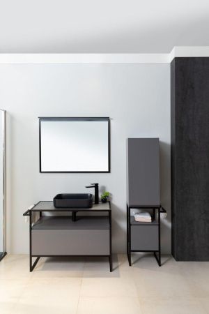 Тумба под раковину Allen Brau Priority 120 1.31004.PGM платина матовый, артикул 1.31004.PGM