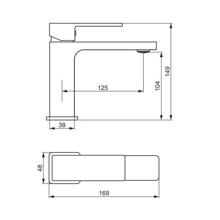 530210600 Gala, смеситель для умывальника, золото