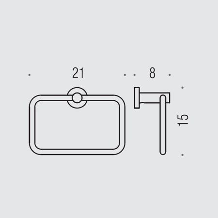 Colombo Plus Полотенцедержатель, кольцо, цвет: чёрный матовый, артикул W4931.NM