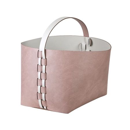 ADJ Корзина Helena, 35x30xH26 см., цвет: пепельная роза/устричный, артикул 3626.07/02