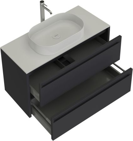 Тумба под раковину Allen Brau Fantasy 100 1.11003.AM 2.0 антрацит матовый, артикул 1.11003.AM 2.0