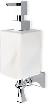 Stil Haus Prisma, настенный керамический дозатор, цвет золото - черная керамика