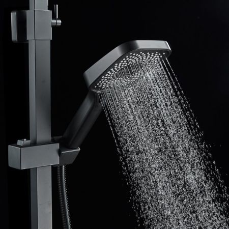 Душевая система Shevanik S7036H, черный