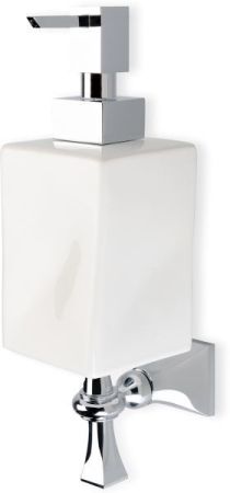 Stil Haus Prisma, настенный керамический дозатор, цвет золото - черная керамика, артикул PR30(16-NE)