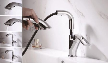 Смеситель для раковины Shevanik S5121, хром