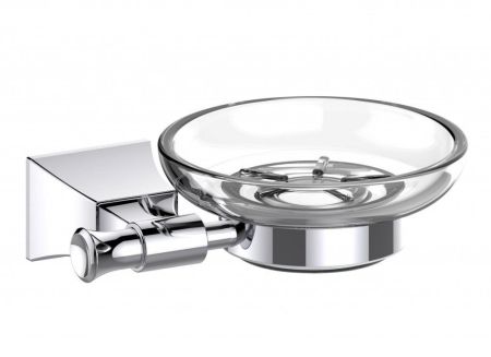 Мыльница стеклянная подвесная ART&MAX GENOVA AM-M-016-CR, артикул AM-M-016-CR