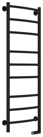 Полотенцесушитель электрический "ГАЛАНТ 2.0" 1200х400 / МЭМ правый (Матовый Чёрный), артикул 31-5201-1240