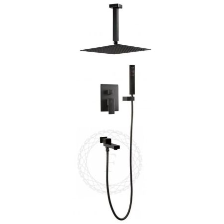 Душевая система встраиваемая FILARETE Fing FL1042BG, графит