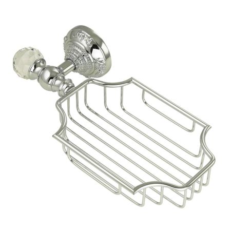 CRISTALIA Решётка-корзинка настенная, хром/SWAROVSKI, артикул 16813
