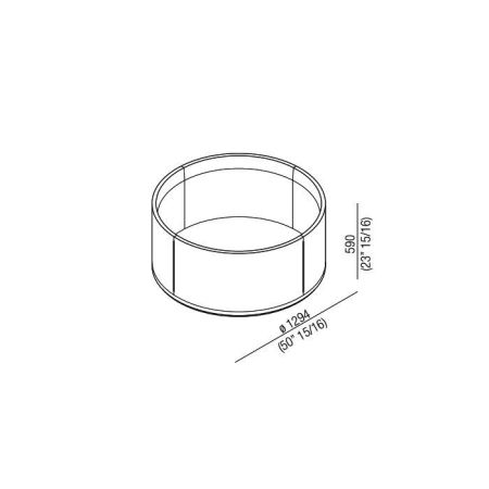 Agape In-Out Ванна отдельностоящая d129.4x59 см, круглая, мрамор marquina, цвет: черный, артикул AVAS1041NM